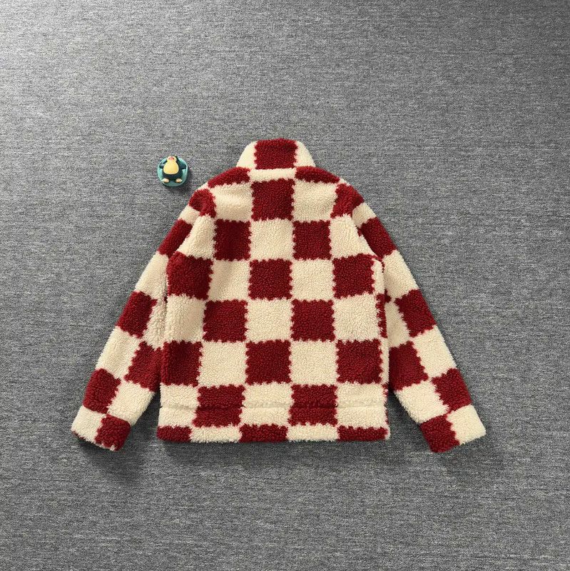 Louis Vuitton Louis Vuitton Red Wool Oversized Jacket 0089 Size US XL / EU 56 / 4 - 2 Thumbnail