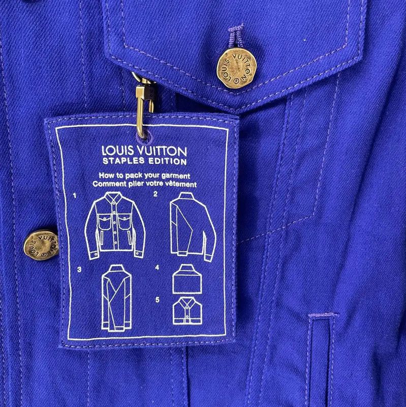 Louis Vuitton Louis Vuitton Blue Polyester Men's Jacket 0089 Size US S / EU 44-46 / 1 - 3 Thumbnail