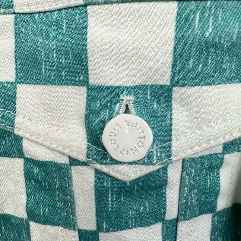Louis Vuitton Louis Vuitton Spring Blue Checkered Long Coat 0089 Size US S / EU 44-46 / 1 - 3 Thumbnail