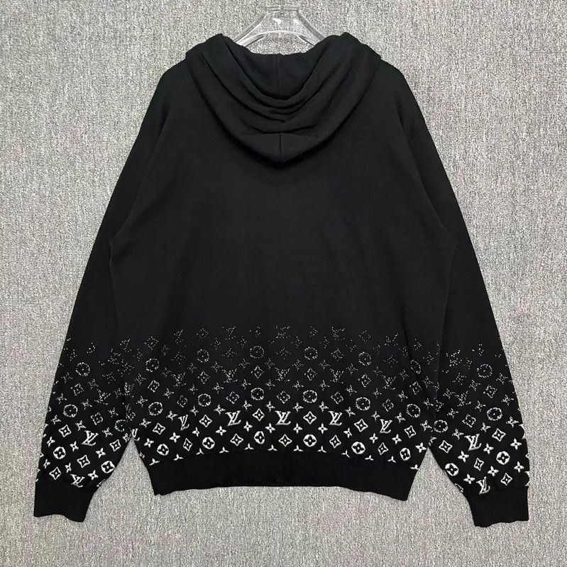 Louis Vuitton Louis Vuitton XXL Black Cotton Hoodie 0089 Size US XXL / EU 58 / 5 - 2 Thumbnail