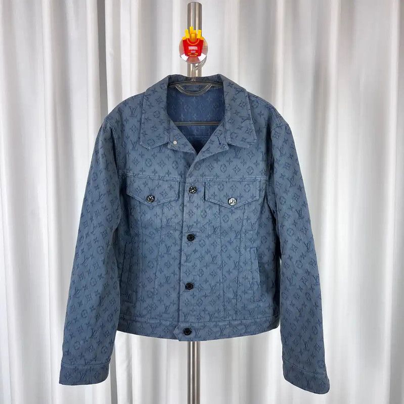 Louis Vuitton Louis Vuitton Blue Cotton Denim Jacket 0089 Size US M / EU 48-50 / 2 - 2 Thumbnail