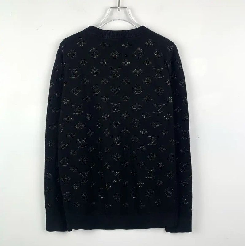 Louis Vuitton Louis Vuitton Black Men's Sweater Size M 0089 Size US M / EU 48-50 / 2 - 2 Thumbnail