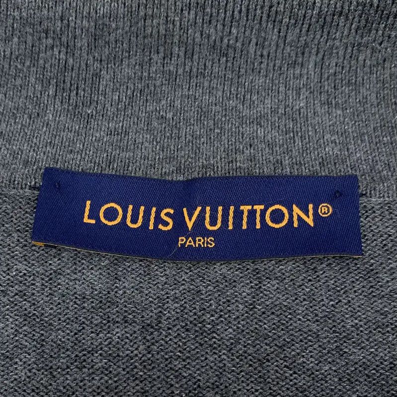 Louis Vuitton Louis Vuitton Men's Charcoal Cardigan Sweater 0089 Size US L / EU 52-54 / 3 - 5 Thumbnail