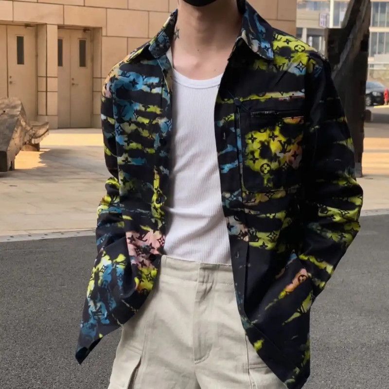 Louis Vuitton Louis Vuitton Multicolor Cotton Men's Jacket 0089 Size US L / EU 52-54 / 3 - 9 Thumbnail
