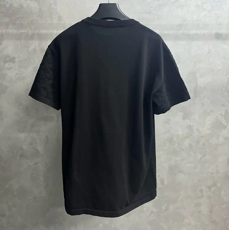 Louis Vuitton Louis Vuitton Men's XXL Black Cotton T-shirt 0089 Size US XXL / EU 58 / 5 - 2 Thumbnail