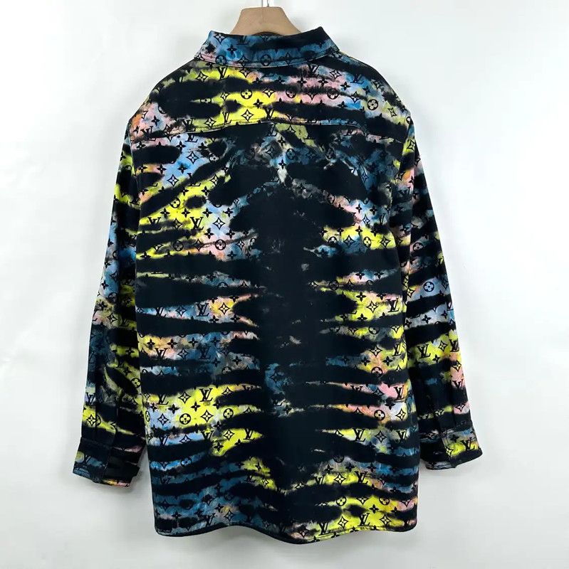 Louis Vuitton Louis Vuitton Multicolor Cotton Long Sleeve Coat 0089 Size US XXL / EU 58 / 5 - 2 Thumbnail