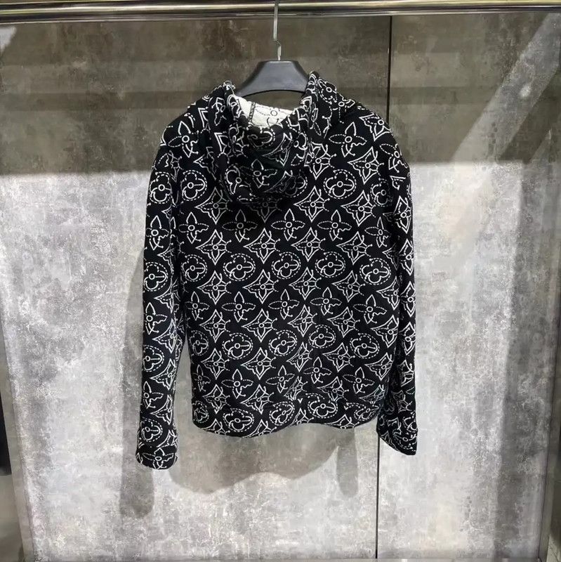 Louis Vuitton Louis Vuitton Black Cotton Men's Jacket 0089 Size US L / EU 52-54 / 3 - 2 Thumbnail