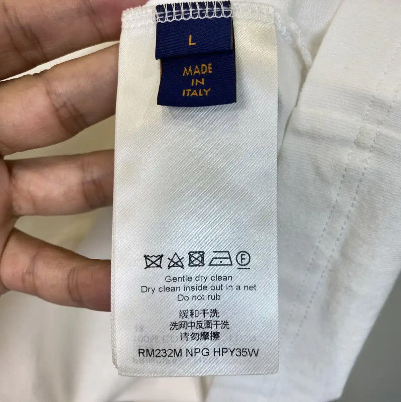 Louis Vuitton Louis Vuitton White Cotton Men’s T-Shirt 0089 Size US L / EU 52-54 / 3 - 5 Thumbnail