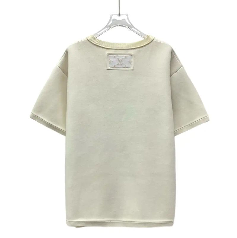 Louis Vuitton Louis Vuitton Beige Wool Men’s T-Shirt 0089 Size US M / EU 48-50 / 2 - 2 Thumbnail