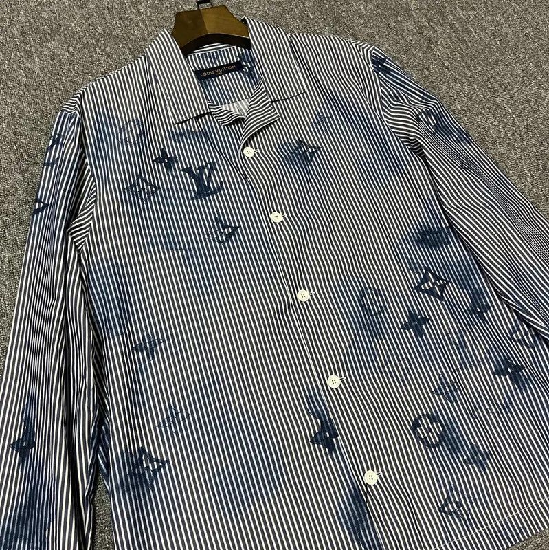 Louis Vuitton Louis Vuitton Blue Cotton Men's Shirt 0089 Size US M / EU 48-50 / 2 - 3 Thumbnail