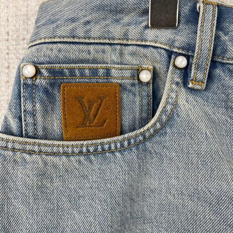 Louis Vuitton Louis Vuitton Summer Light Blue Cotton Shorts 0089 Size US 34 / EU 50 - 2 Thumbnail