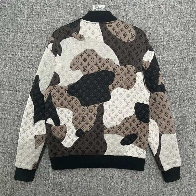 Louis Vuitton Louis Vuitton Brown Quilted Bomber Jacket 0089 Size US M / EU 48-50 / 2 - 2 Thumbnail