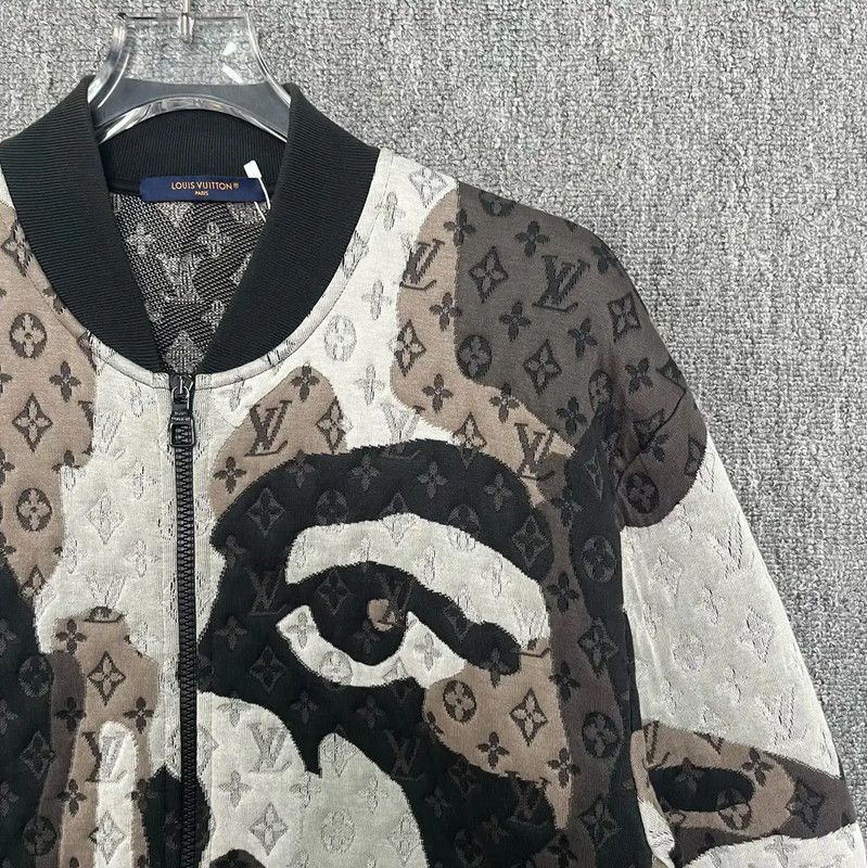 Louis Vuitton Louis Vuitton Brown Quilted Bomber Jacket 0089 Size US M / EU 48-50 / 2 - 3 Thumbnail
