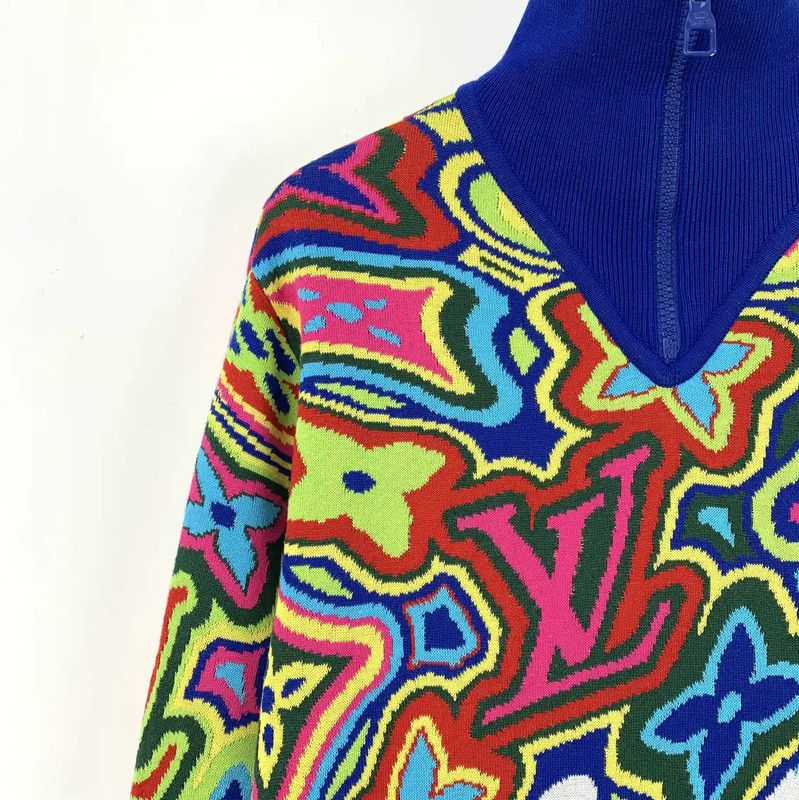 Louis Vuitton Louis Vuitton Colorful Knit Sweater for Men 0089 Size US XS / EU 42 / 0 - 3 Thumbnail