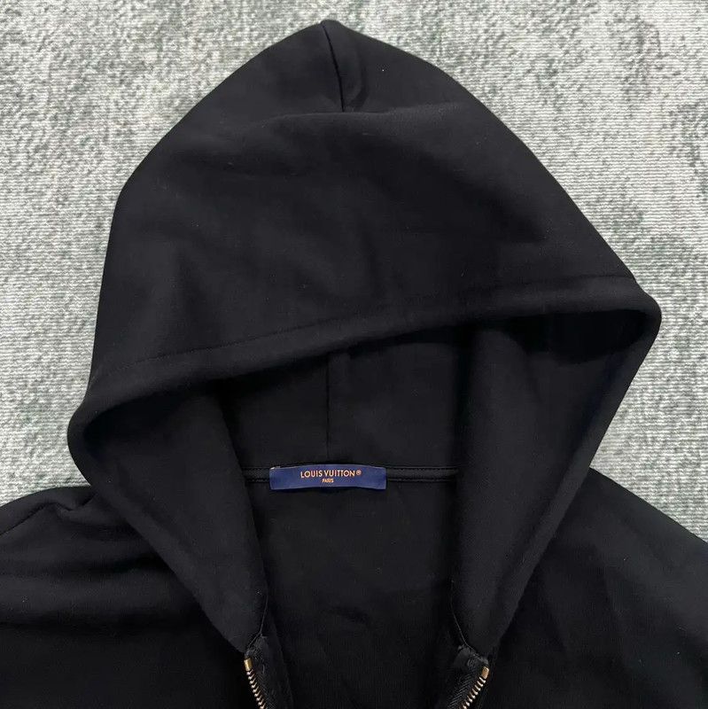 Louis Vuitton Louis Vuitton Black Cotton Embroidered Long Sleeve Jacket 0089 Size US M / EU 48-50 / 2 - 2 Thumbnail