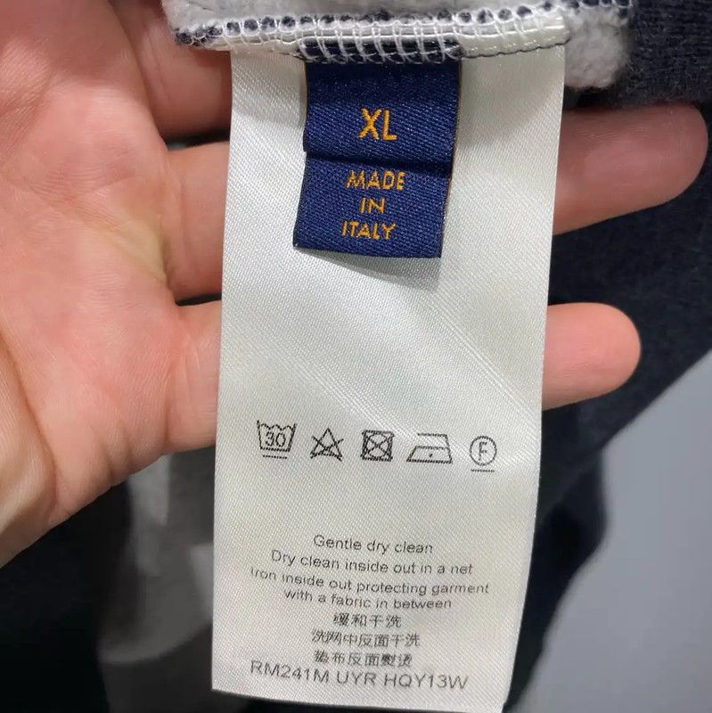 Louis Vuitton Louis Vuitton Gray Cotton Men's Sweatshirt 0089 Size US XL / EU 56 / 4 - 4 Thumbnail