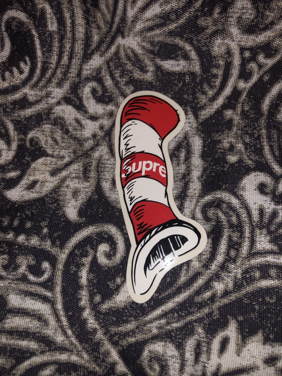 Supreme cat in the hat sticker hotsell