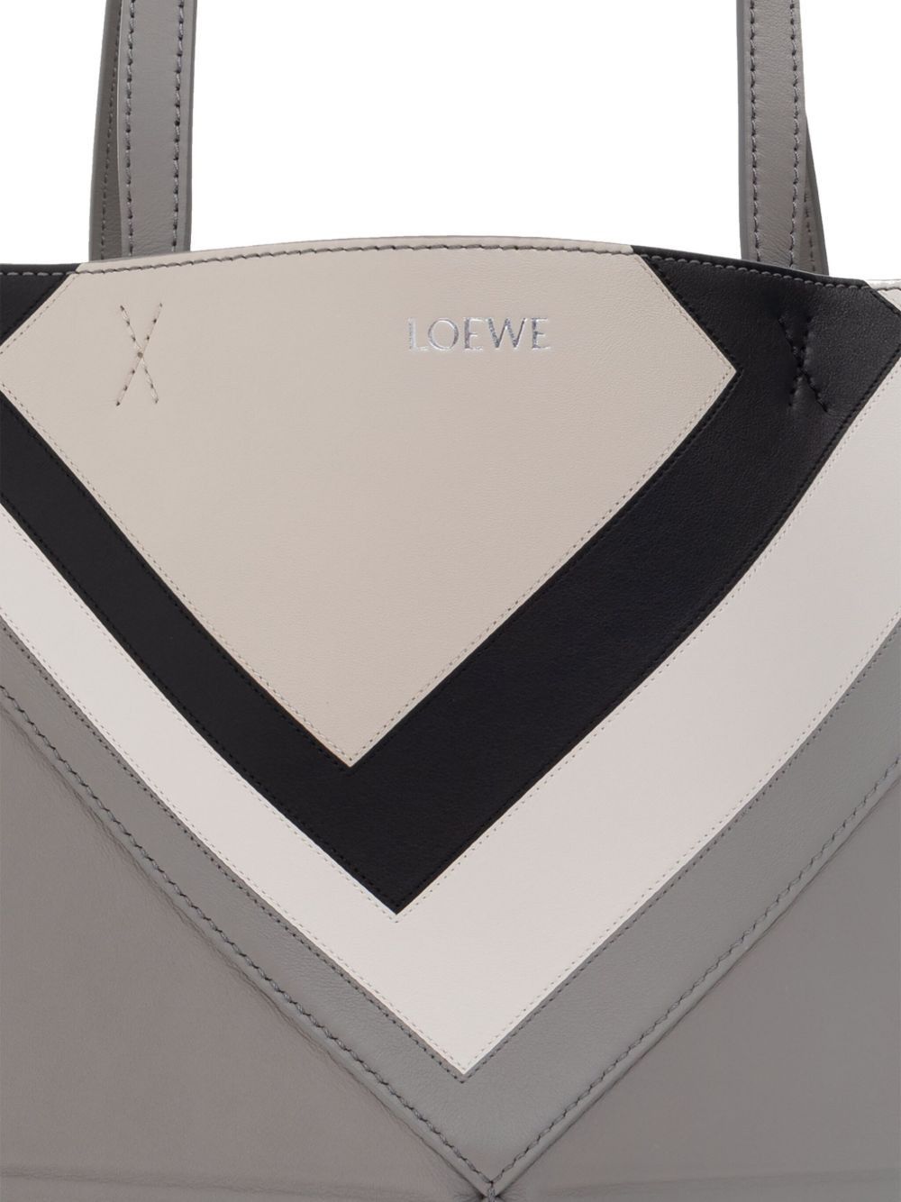 PUZZLE FOLD SQUARE MEDIUM LEATHER TOTE