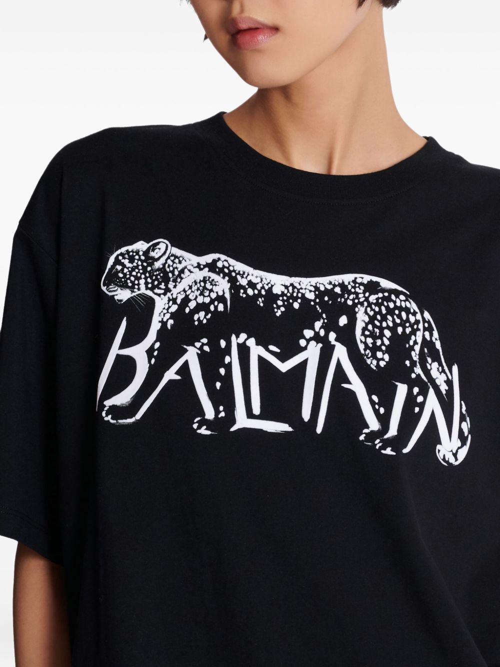 Balmain LEOPARD PRINT T-SHIRT Size M / US 6-8 / IT 42-44 - 3 Thumbnail