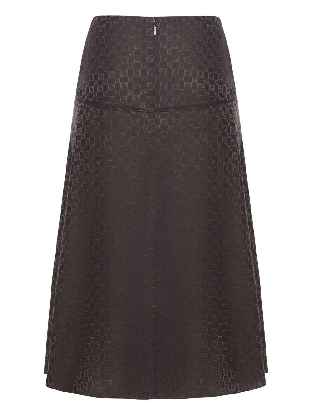 Fendi FF JACQUARD SILK SKIRT Size 28" / US 6 / IT 42 - 2 Thumbnail