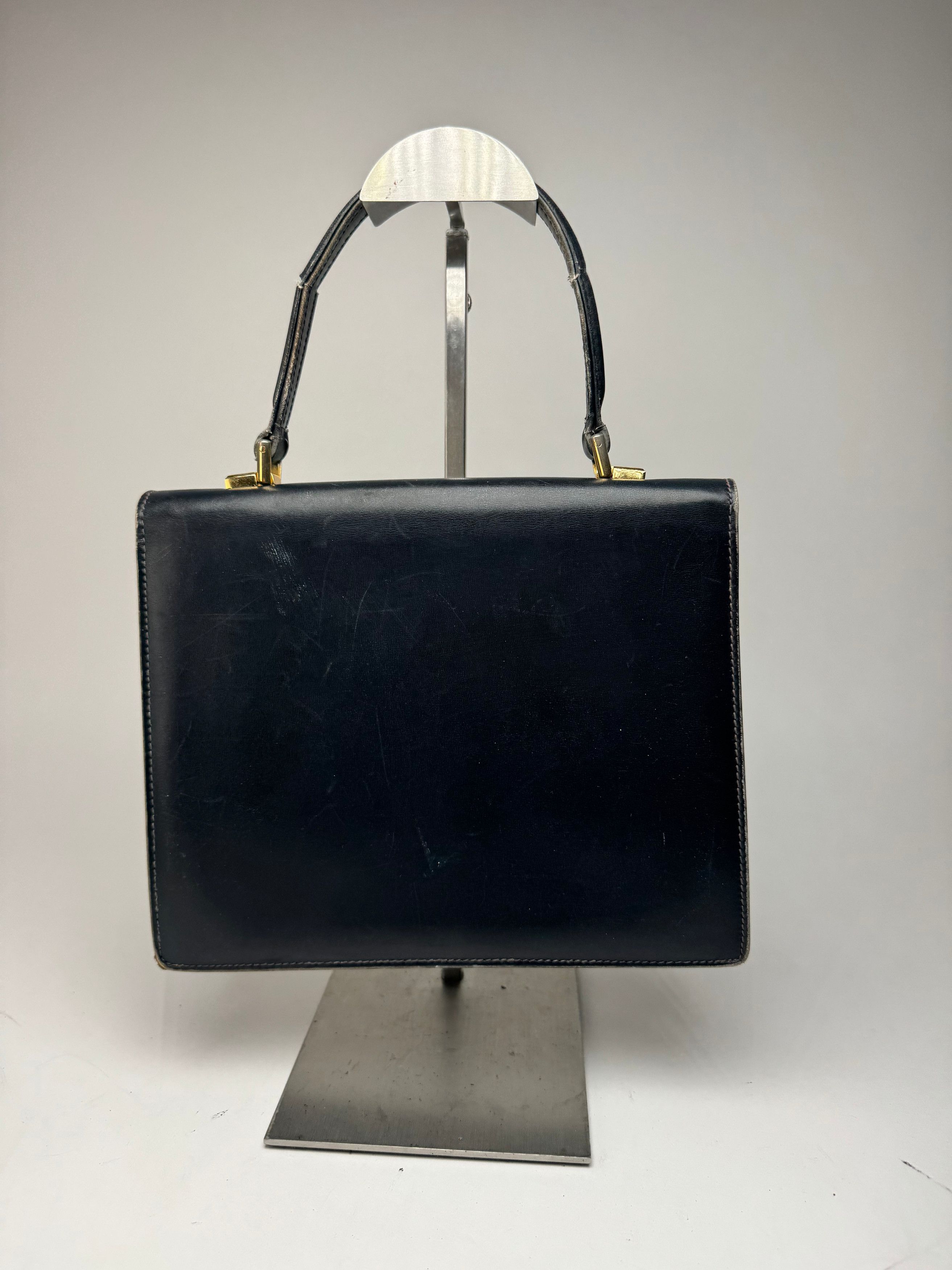 Gucci Vintage Leather bag Navy Size ONE SIZE - 2 Thumbnail