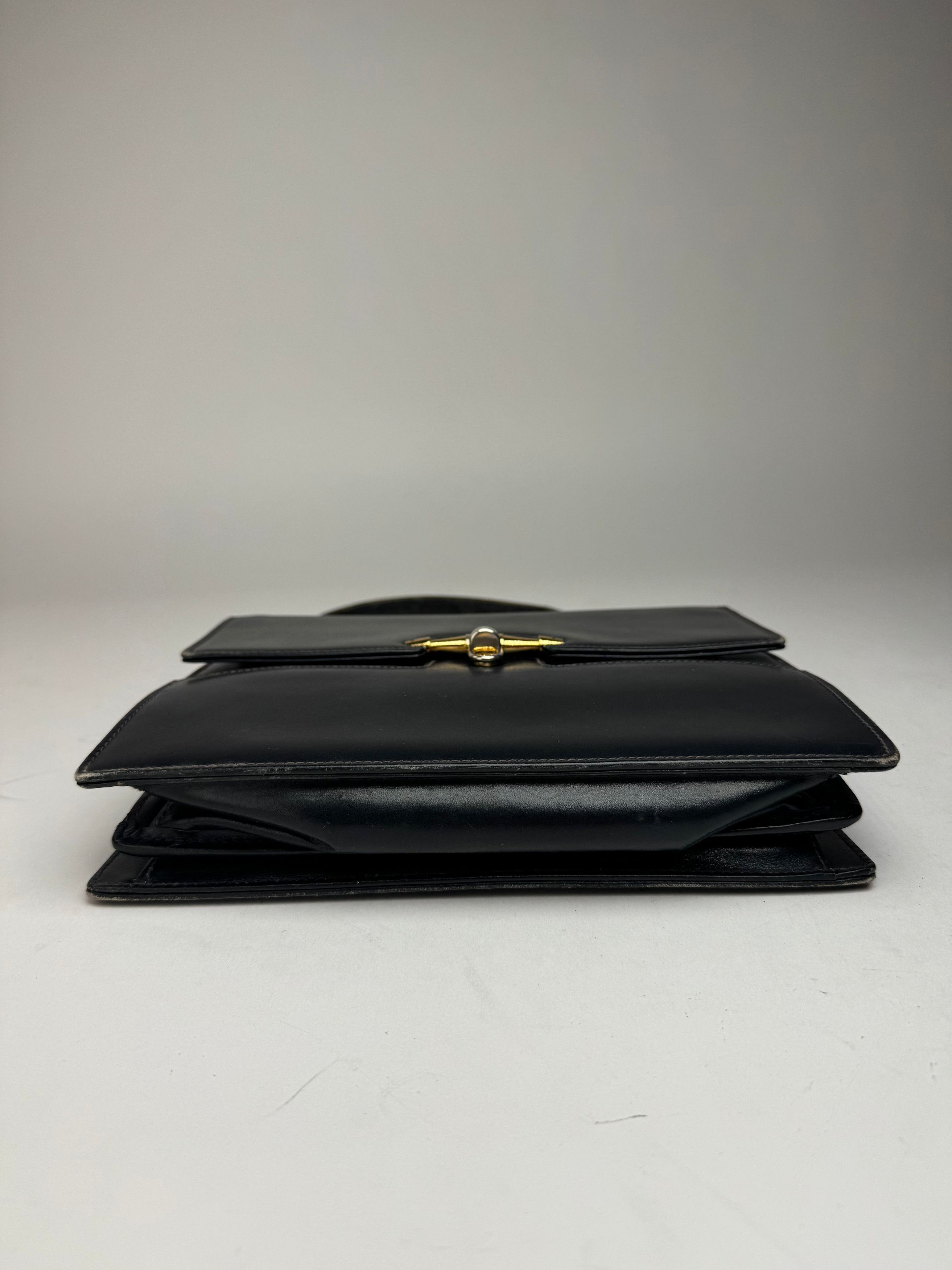 Gucci Vintage Leather bag Navy Size ONE SIZE - 8 Thumbnail