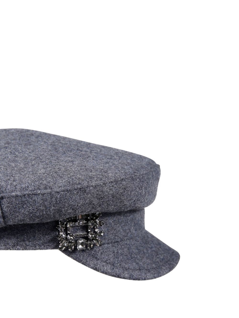 Roger Vivier RV BROCHE WOOL SAILOR HAT Size ONE SIZE - 4 Thumbnail