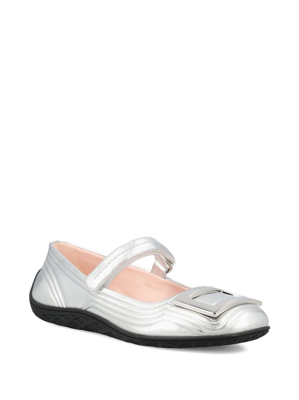Roger Vivier VIV LOW LEATHER BALLETS Size US 10 / IT 40 - 2 Thumbnail