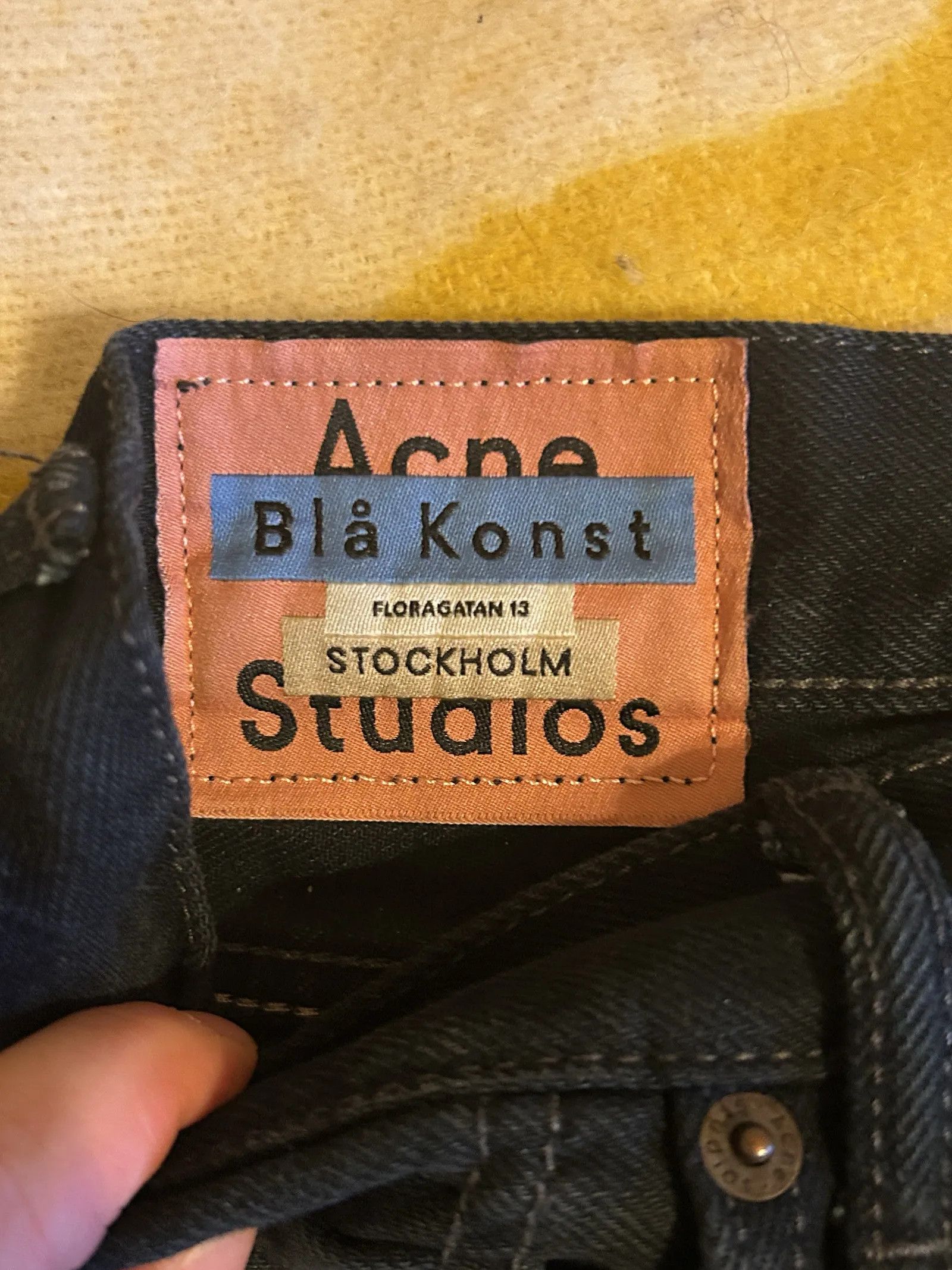 Acne Studios Acne Studios Acne Blå Konst Mece Black Overdye Jeans Size 27" / US 4 / IT 40 - 2 Thumbnail
