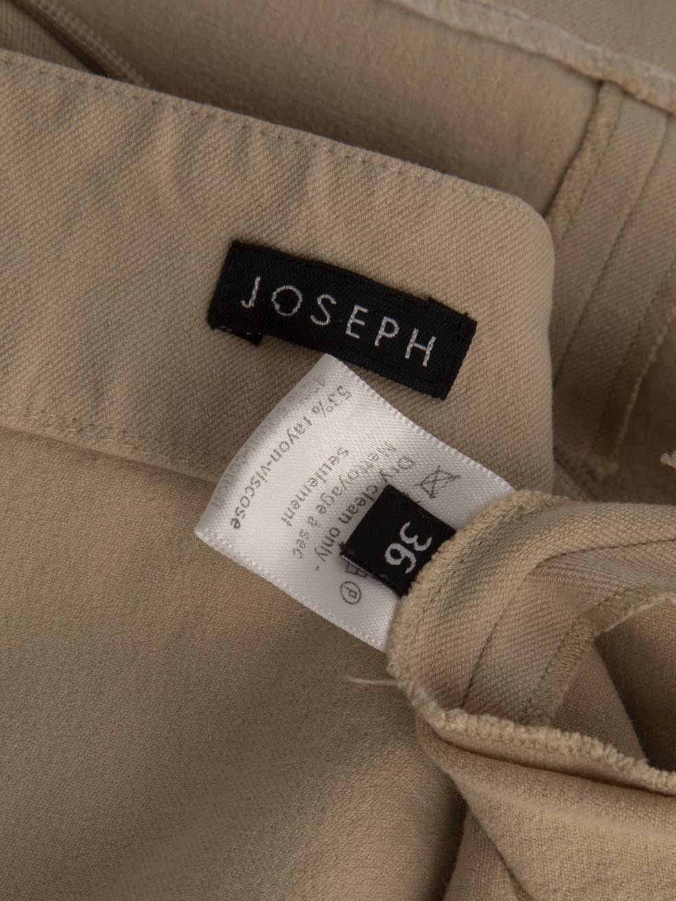 Joseph Beige Mini Fitted Skirt Size 27" / US 4 / IT 40 - 6 Thumbnail