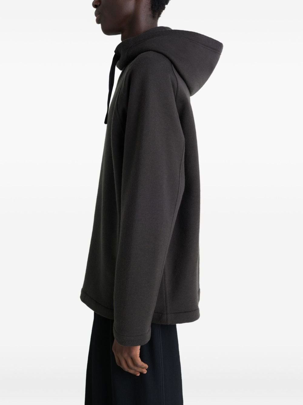 Lemaire WOOL AND COTTON HOODIE Size US XL / EU 56 / 4 - 3 Thumbnail