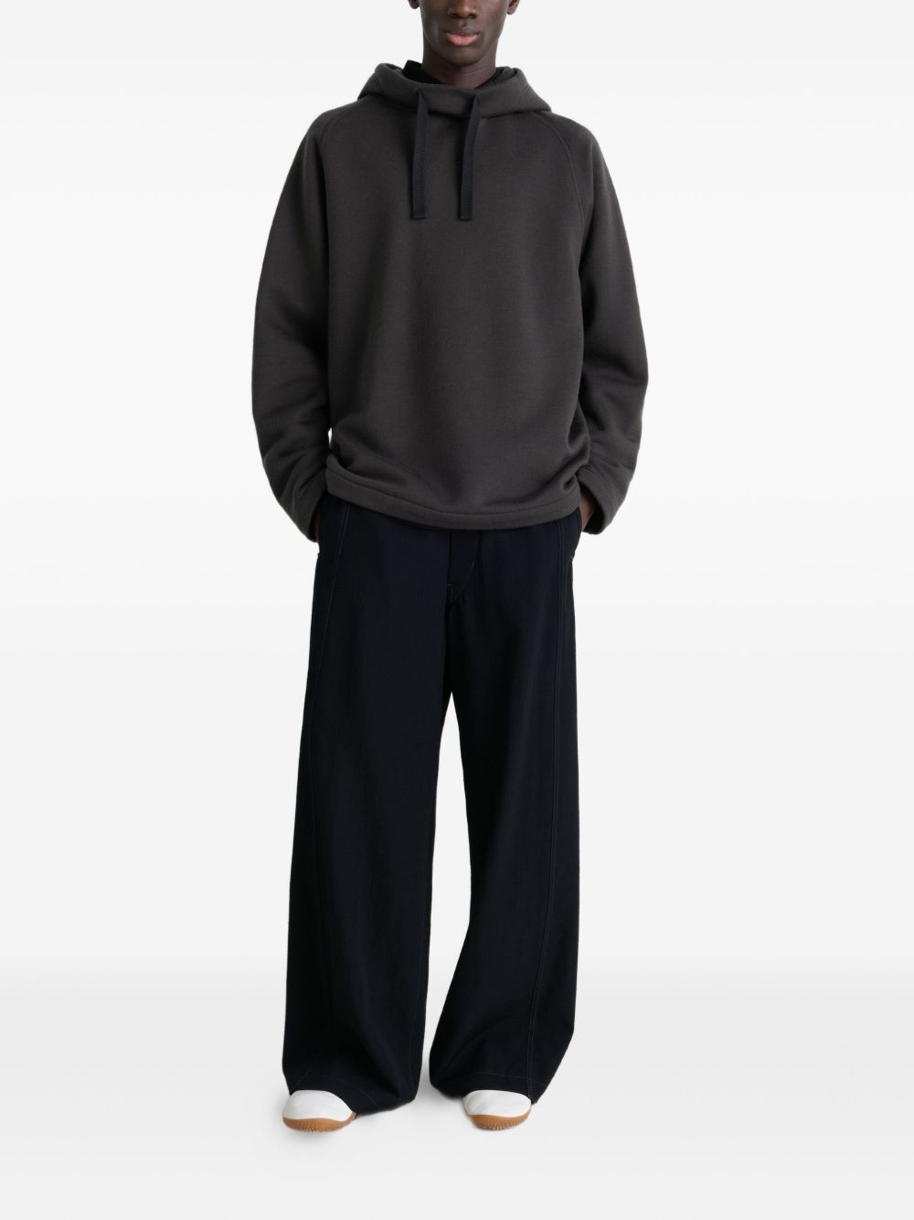 Lemaire WOOL AND COTTON HOODIE Size US XL / EU 56 / 4 - 2 Thumbnail