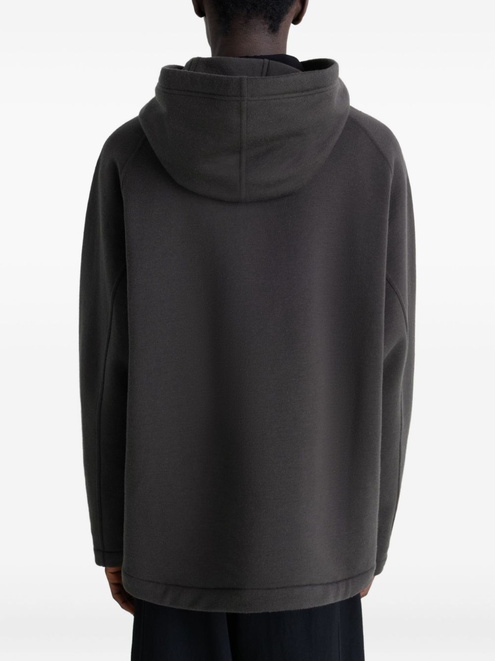 Lemaire WOOL AND COTTON HOODIE Size US XL / EU 56 / 4 - 4 Thumbnail