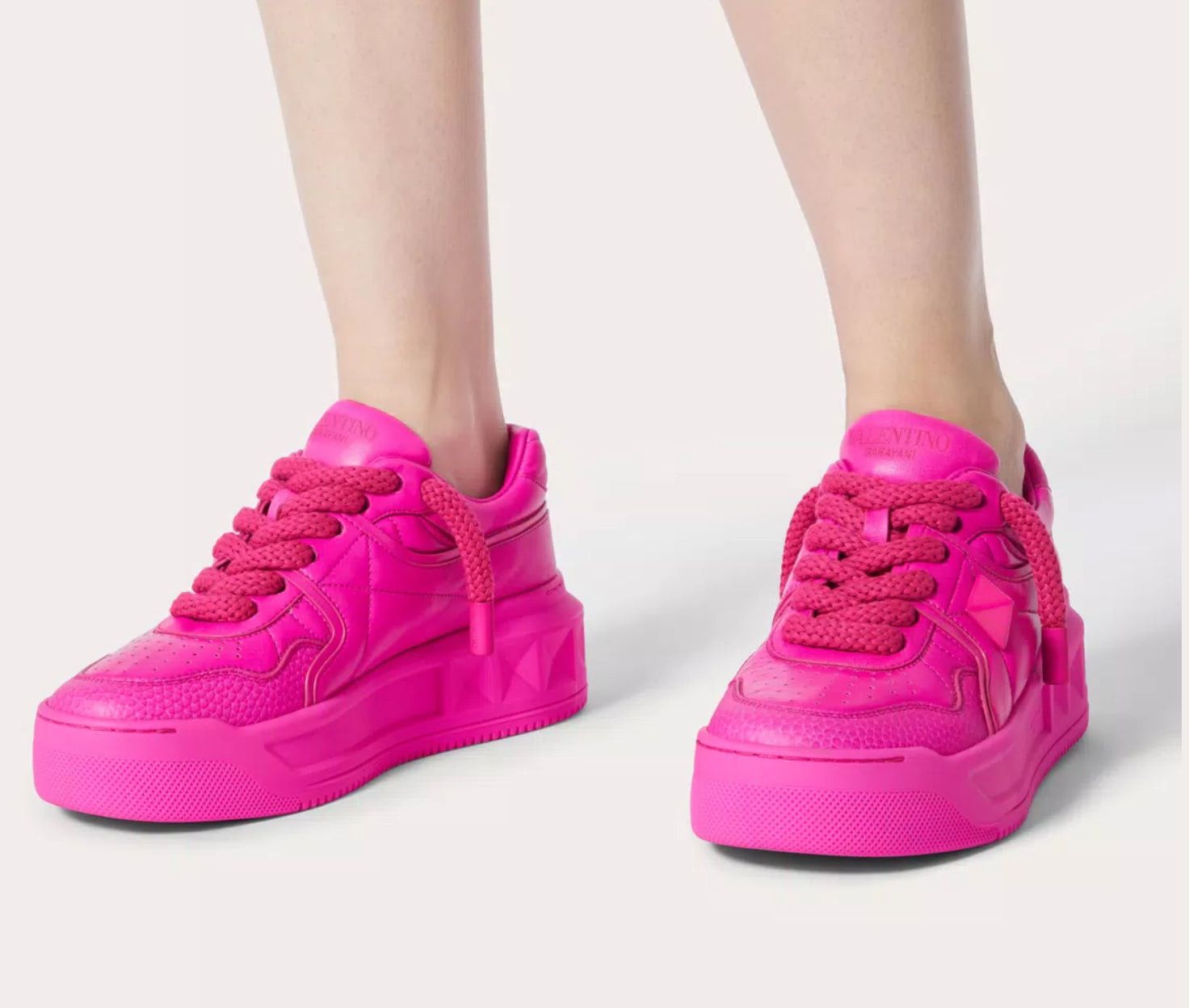 Valentino Valentino One Stud Xl Trainer Leather Sneakers SIZE 39 Size ONE SIZE - 3 Thumbnail