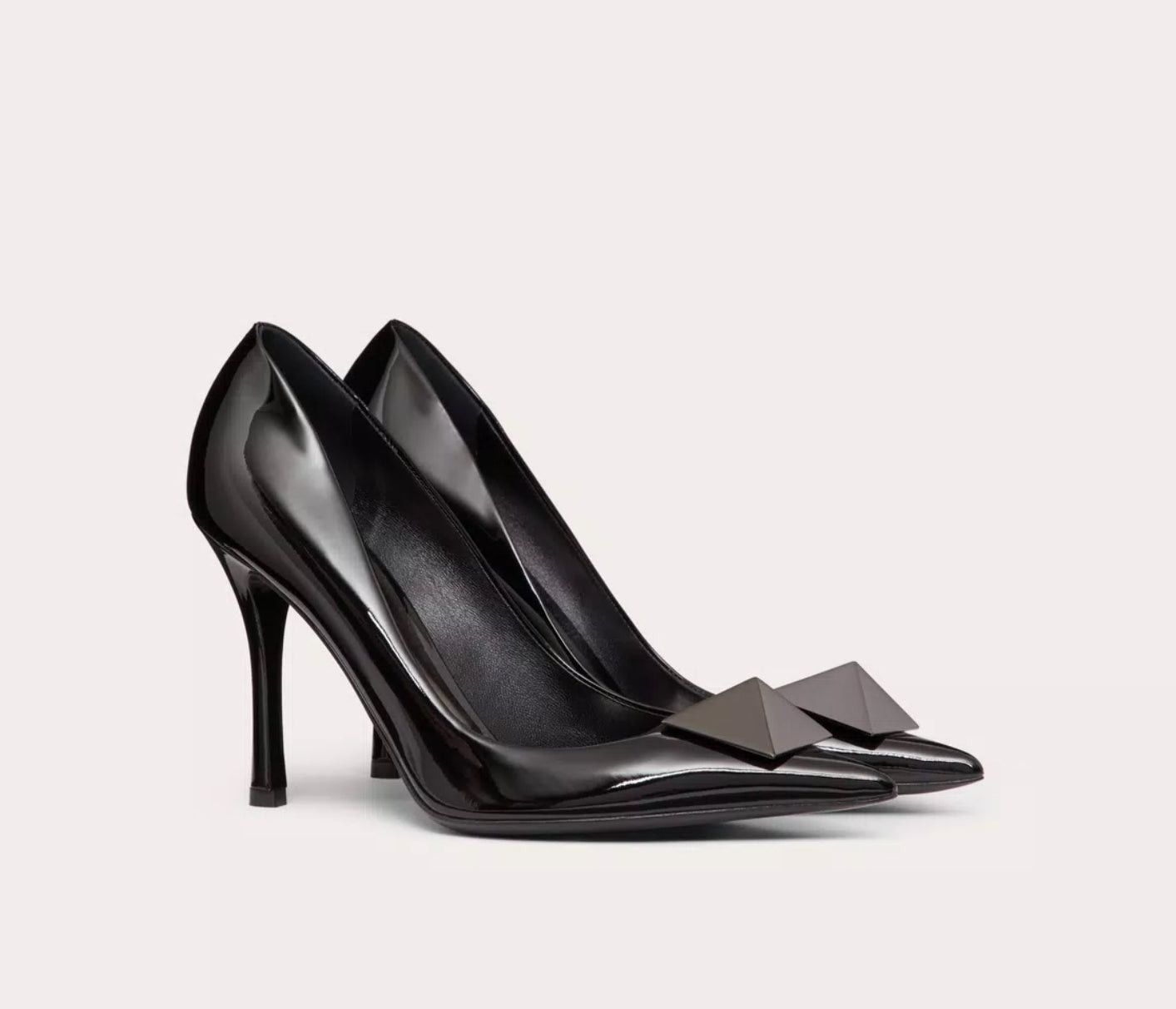 Valentino Valentino One Stud Patent Leather Pump 100 Mm Pumps SIZE 36 Size ONE SIZE - 2 Thumbnail