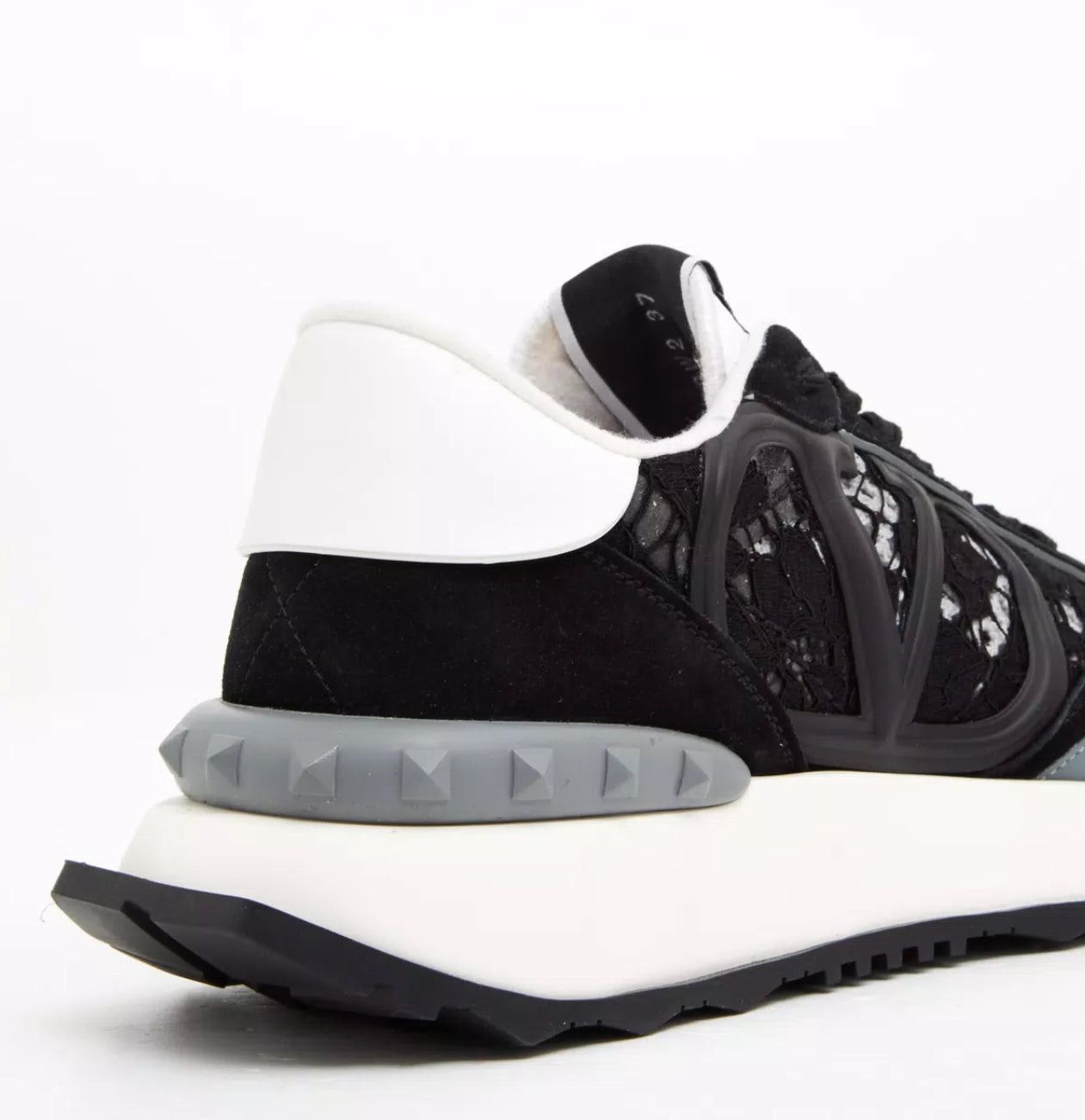Valentino Valentino Lace And Mesh Lace runner Trainer Sneakers SIZE 38 Size ONE SIZE - 2 Thumbnail