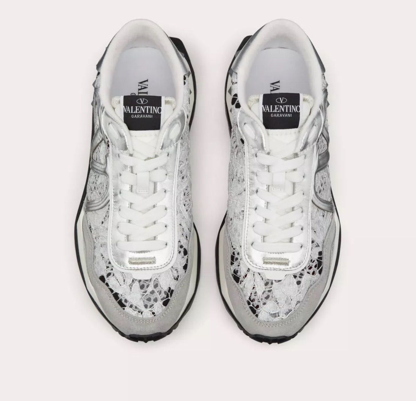 Valentino Valentino Lace And Mesh Lace Runner Sneakers SIZE 35 Size ONE SIZE - 3 Thumbnail