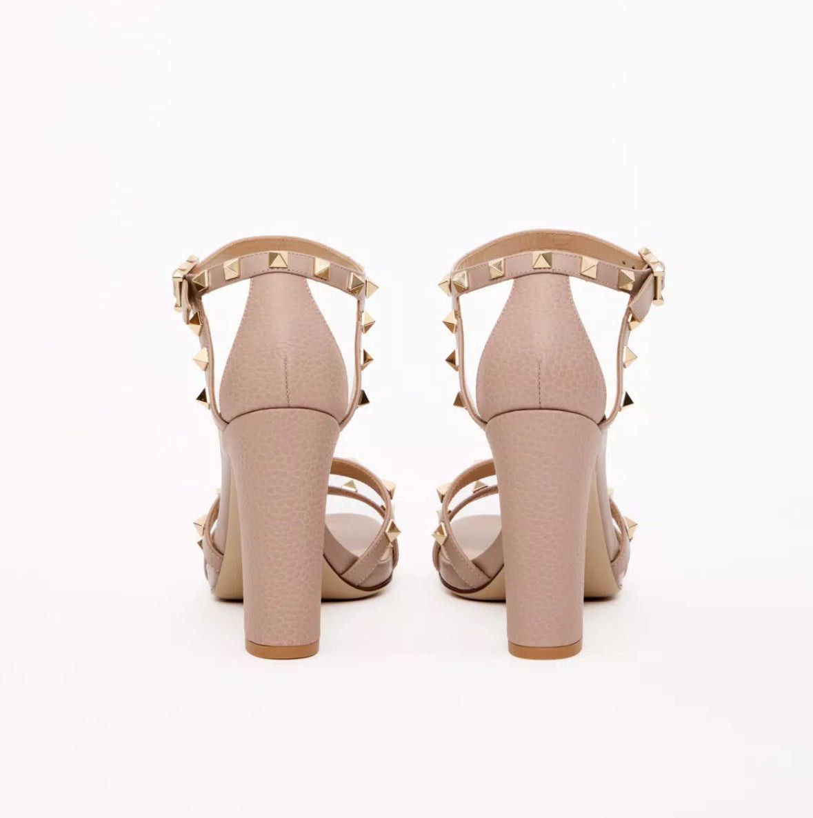 Valentino Valentino Rockstud Elk Print 100mm Sandals SIZE 38.5 Size ONE SIZE - 3 Thumbnail