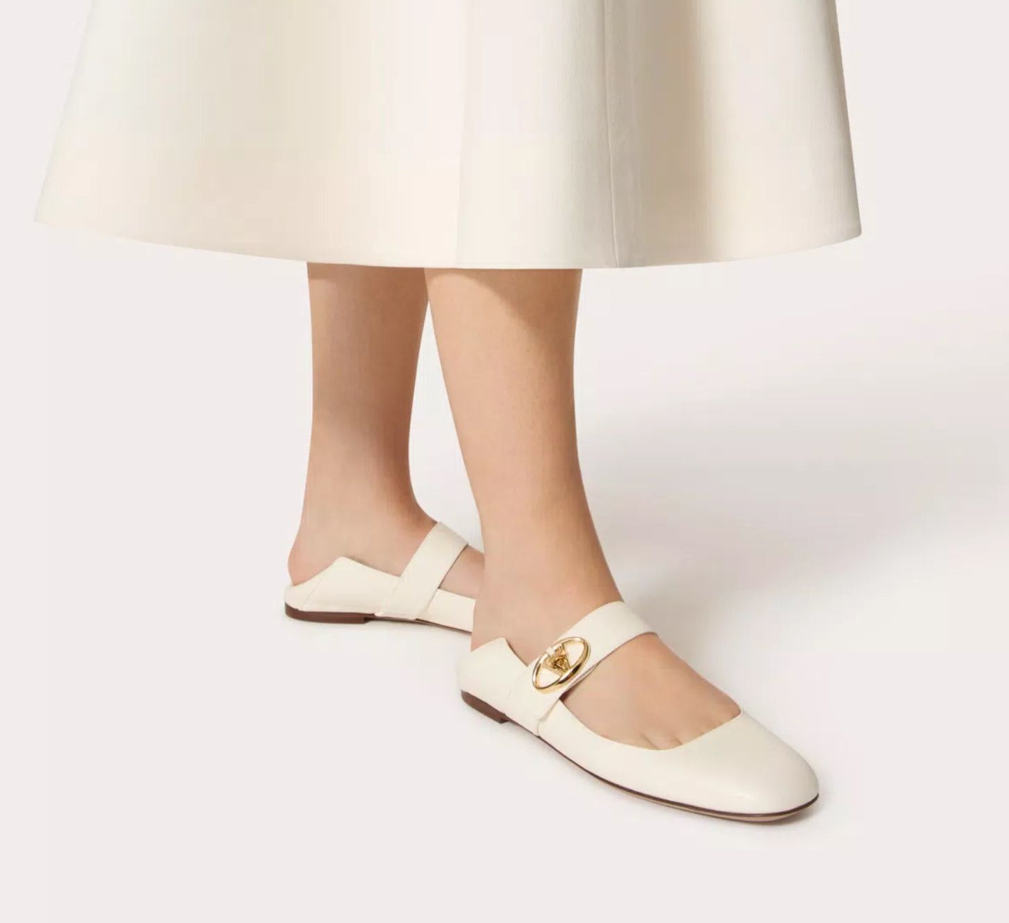 Valentino Valentino Vlogo Locker Mary-Jane Ballerina SIZE 39.5 Size ONE SIZE - 4 Thumbnail
