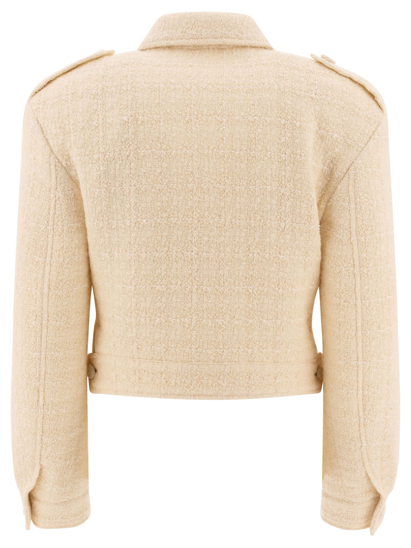 Givenchy Short Tweed Jacket With 4G Detail Size XS / US 0-2 / IT 36-38 - 2 Thumbnail