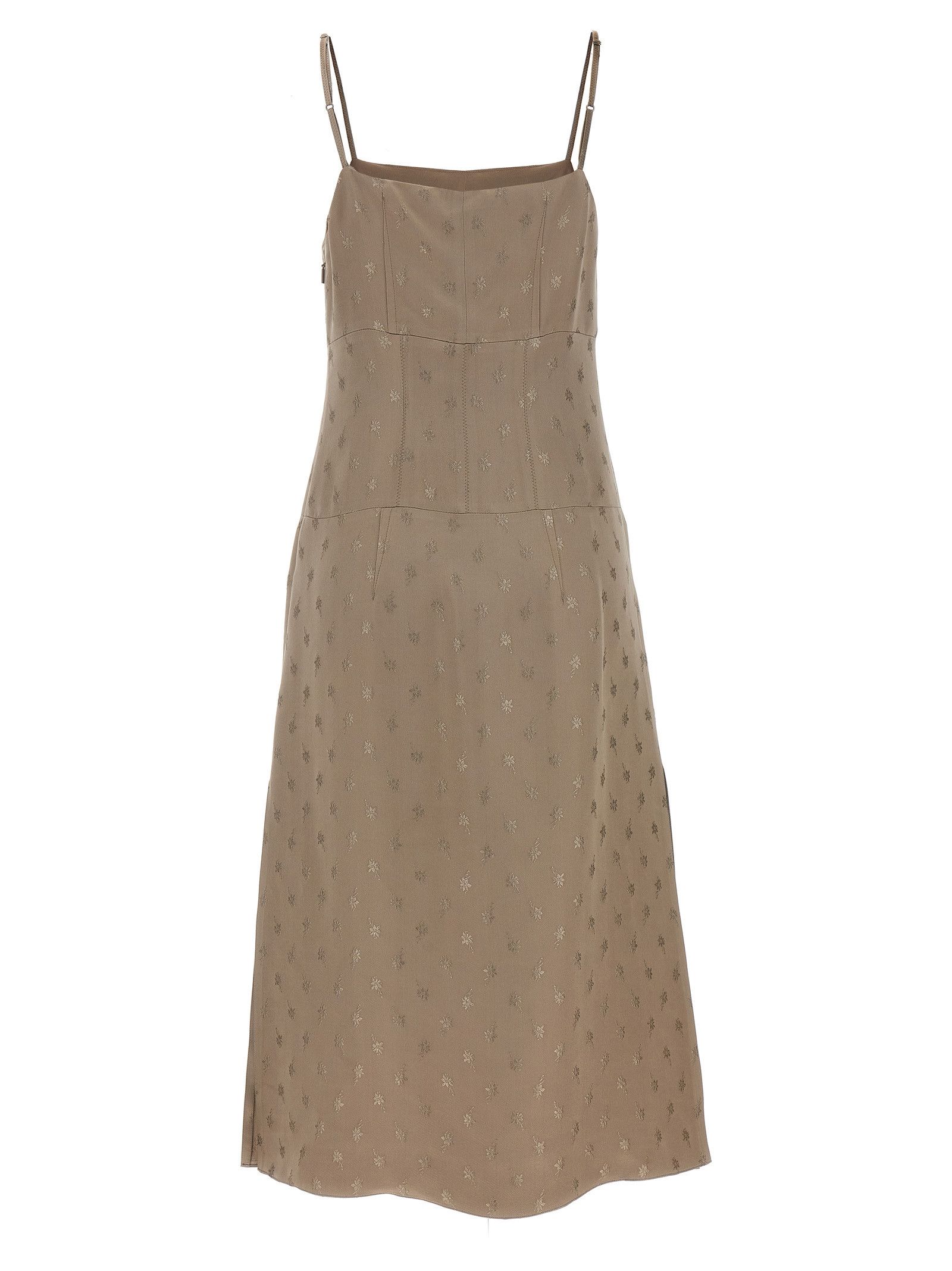 Fendi Satin Midi Dress Size XS / US 0-2 / IT 36-38 - 2 Thumbnail
