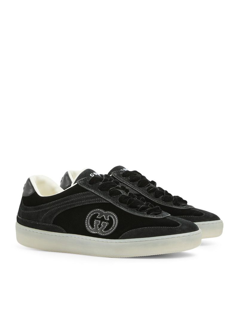 Gucci BLACK VELVET SNEAKERS Size US 7 / IT 37 - 3 Thumbnail