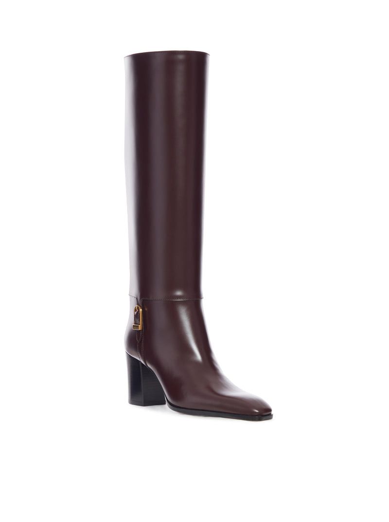 Saint Laurent Paris JULIA SMOOTH LEATHER BOOTS Size US 8 / IT 38 - 2 Thumbnail