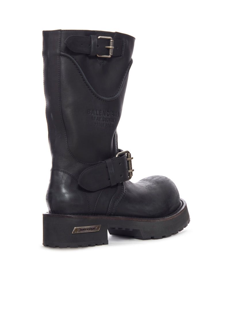 Balenciaga VENOM WORN-OUT LEATHER BOOTS Size US 7 / EU 40 - 3 Thumbnail