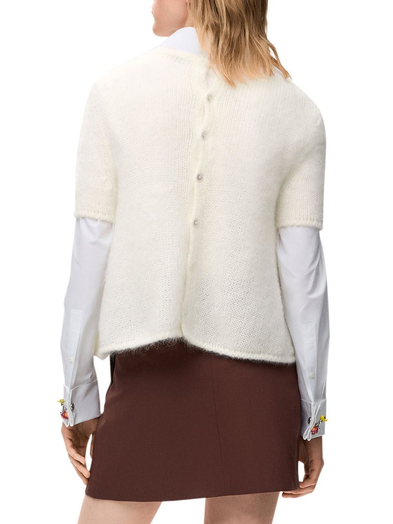Loewe MOHAIR BLEND SHORT-SLEEVED SWEATER Size S / US 4 / IT 40 - 4 Thumbnail