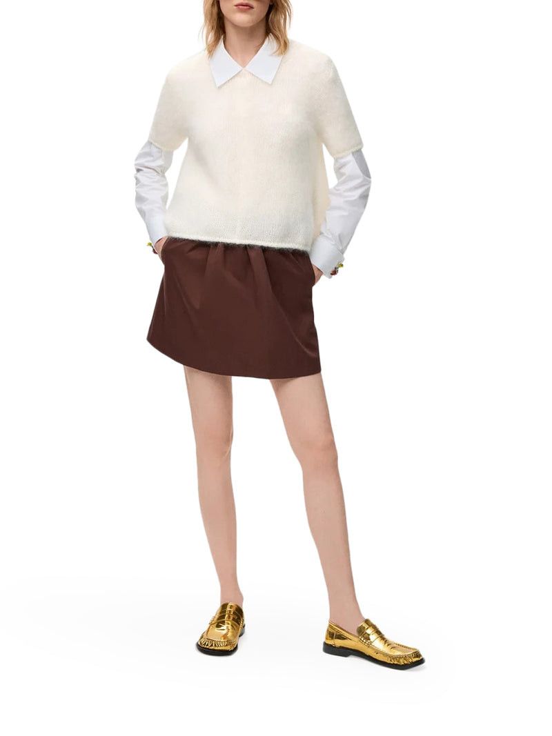 Loewe MOHAIR BLEND SHORT-SLEEVED SWEATER Size M / US 6-8 / IT 42-44 - 2 Thumbnail