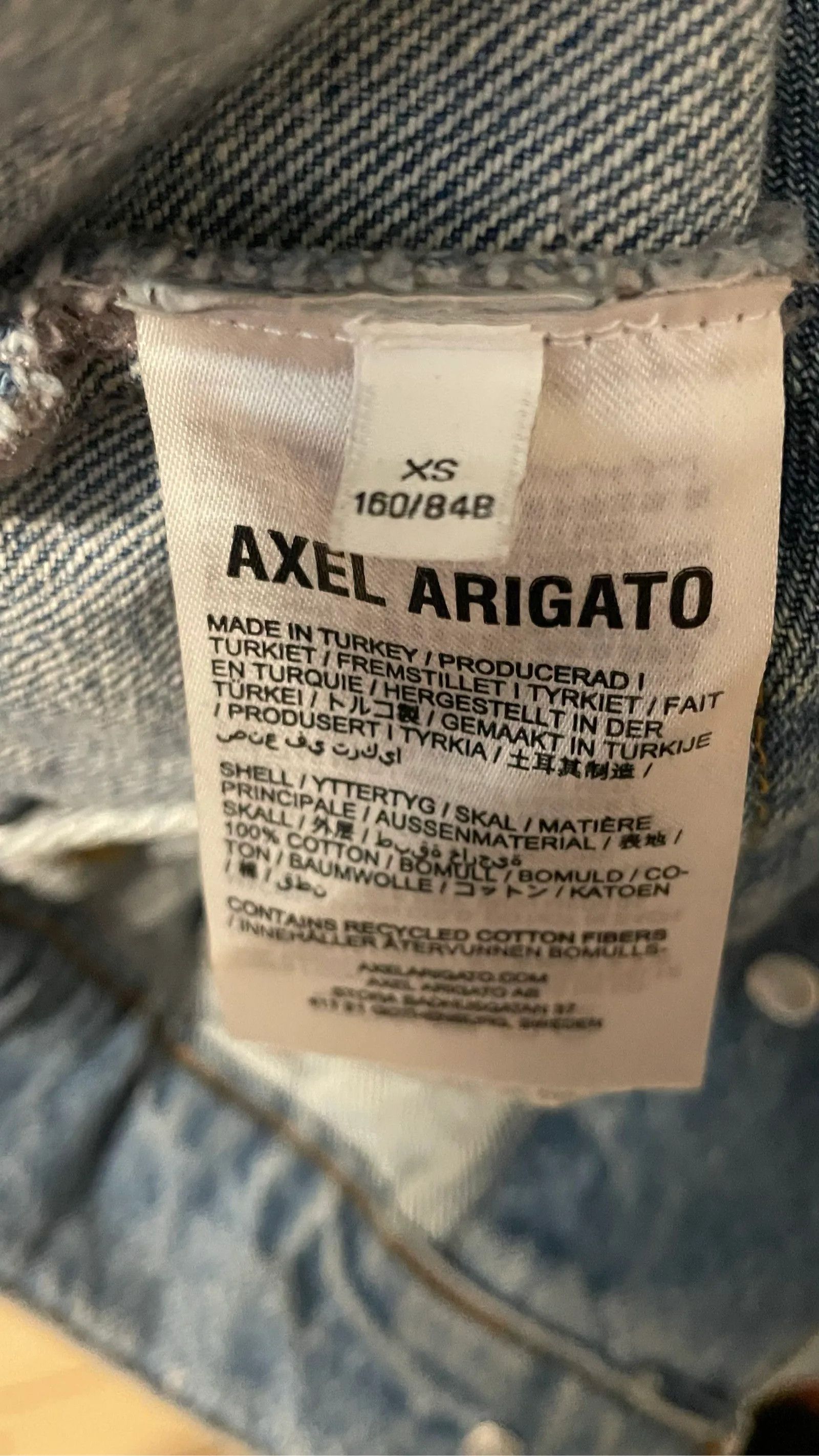 Axel Arigato Axel Arigato Blue Rome Denim Jacket Jacket Size XS / US 0-2 / IT 36-38 - 4 Thumbnail