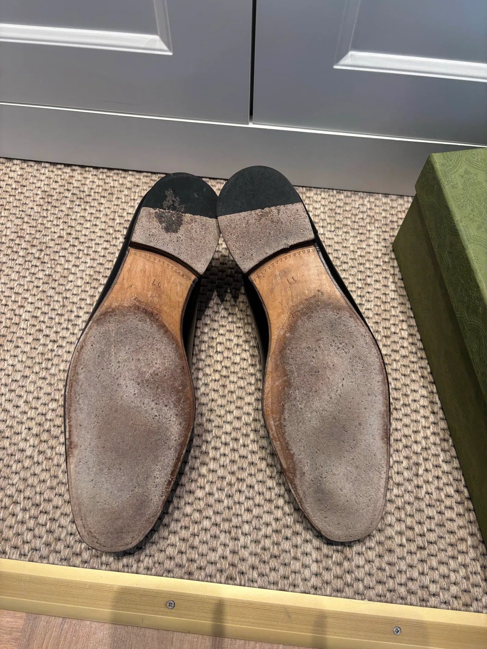 Gucci Gucci Jordaan Loafers Size US 13 / EU 46 - 8 Thumbnail