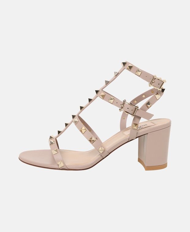 Valentino Garavani Rockstud Heeled sandals Size US 4 / IT 34 - 4 Thumbnail