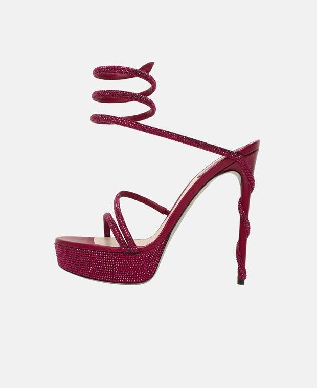 Rene Caovilla M08 Margot Sandals with calf lacing Size US 11 / IT 41 - 4 Thumbnail